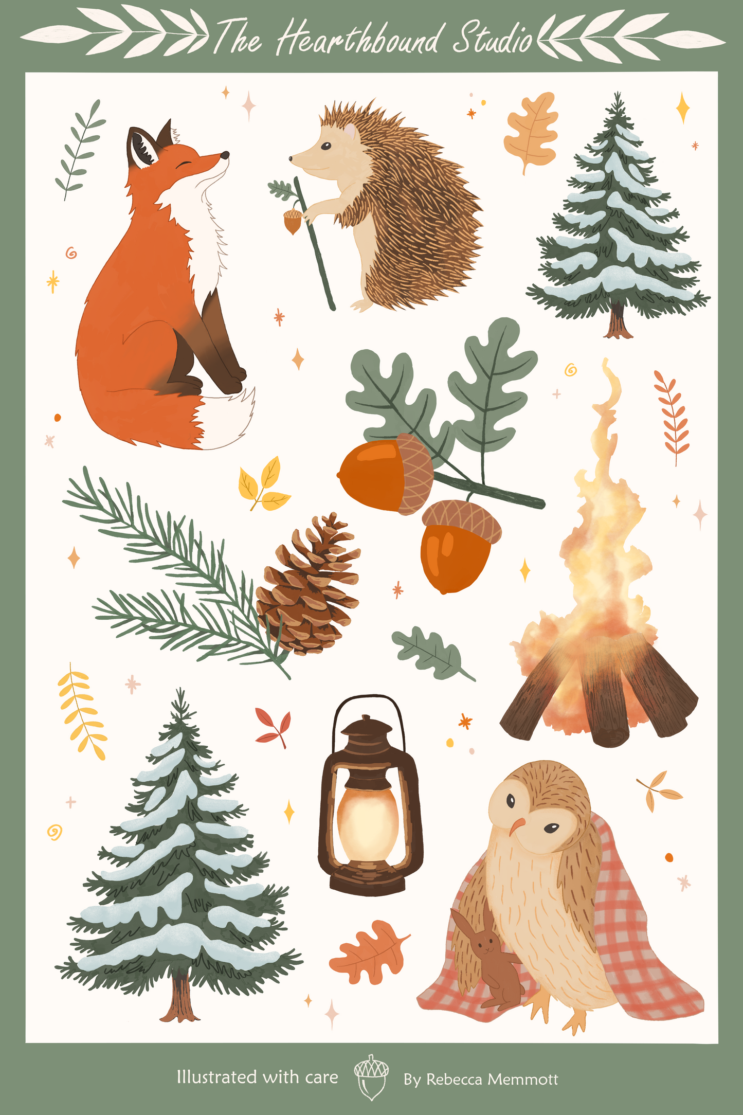 Sticker Sheet - The Winter Hearth