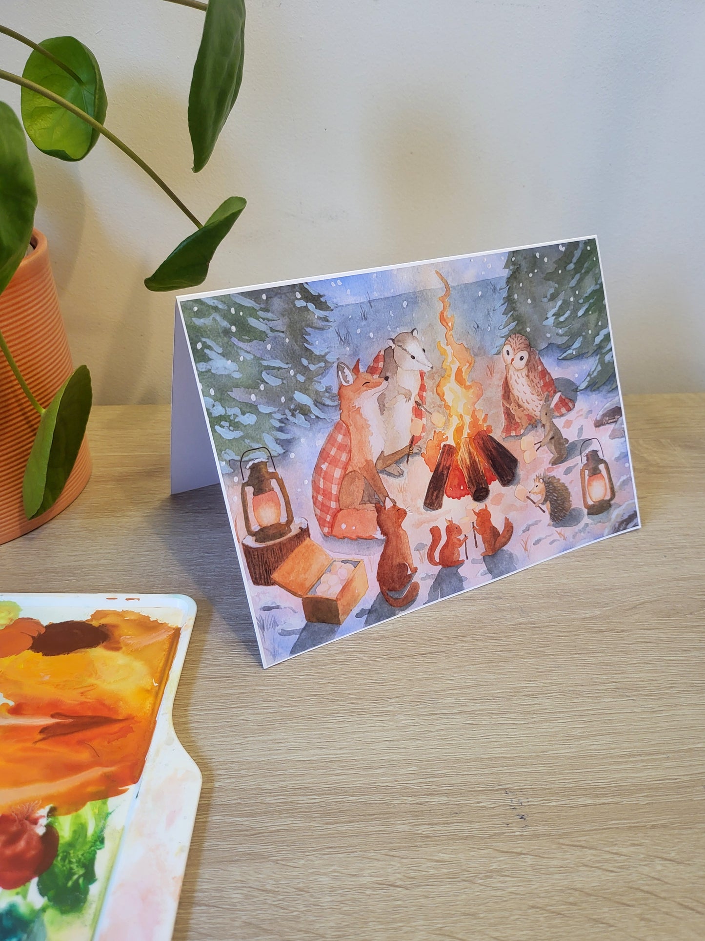 Greeting Card - The Winter Hearth
