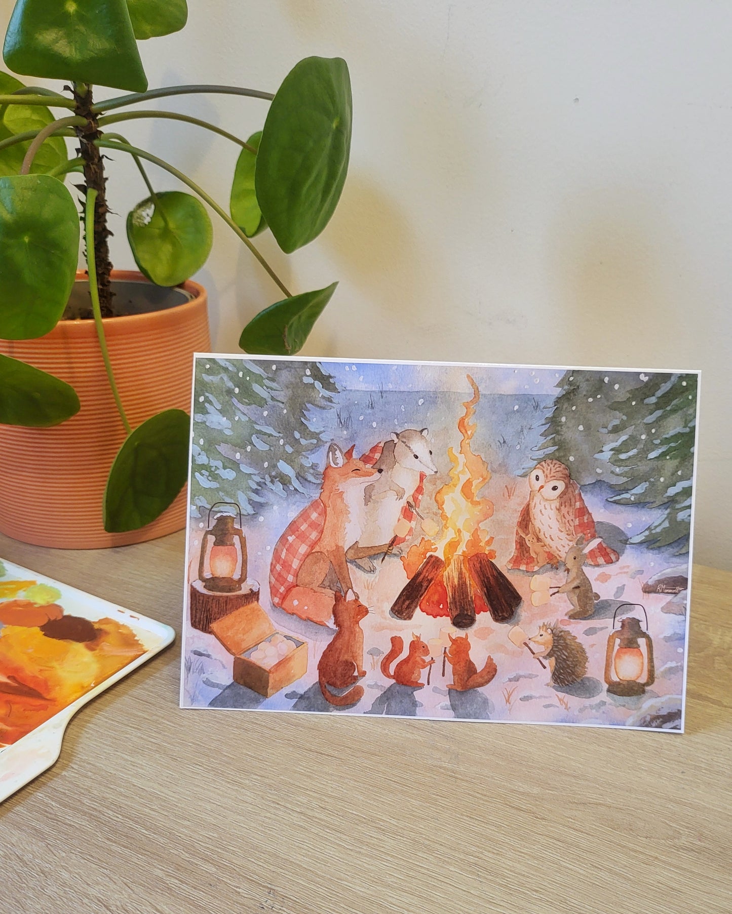 Greeting Card - The Winter Hearth