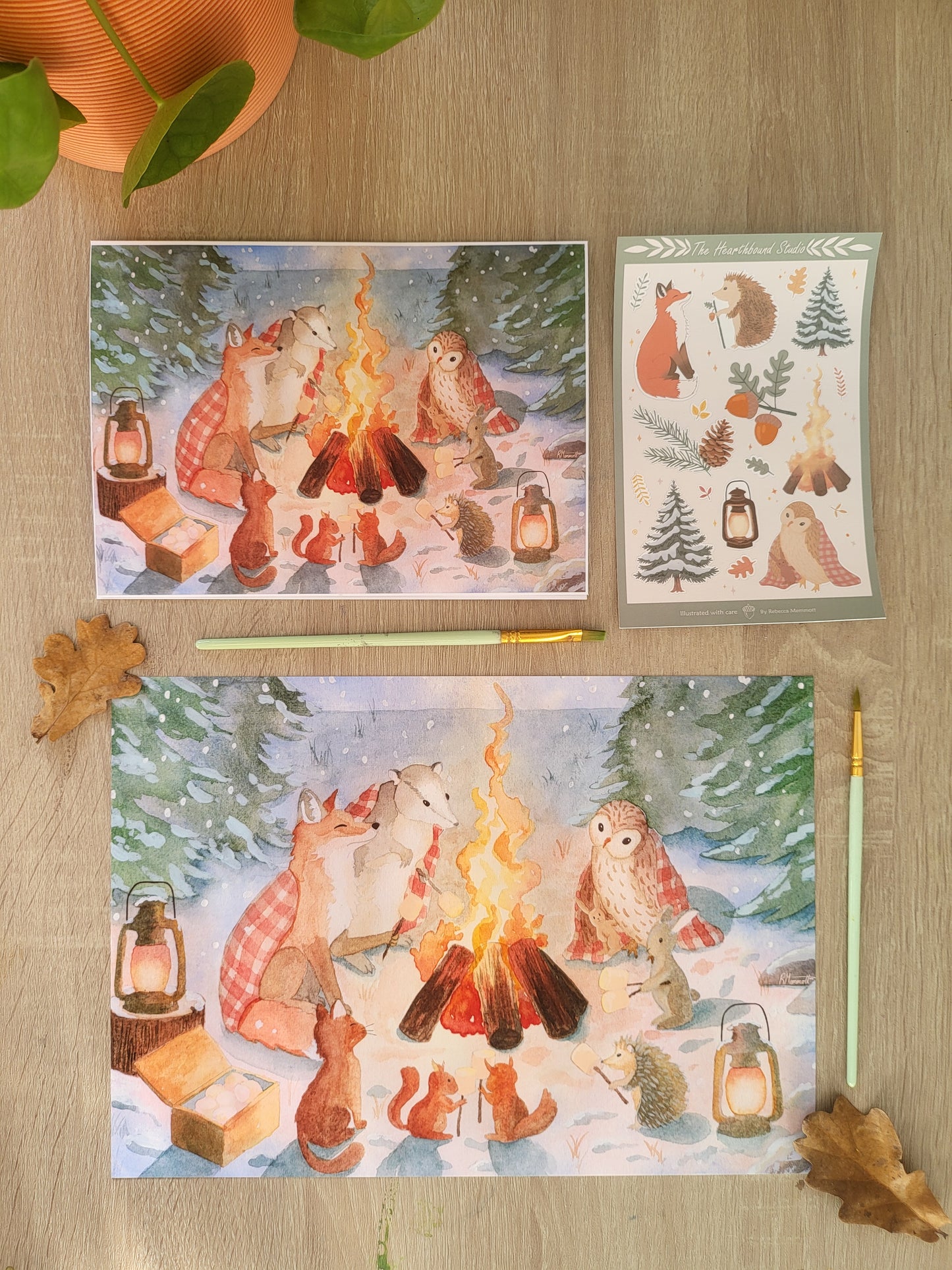 Greeting Card - The Winter Hearth