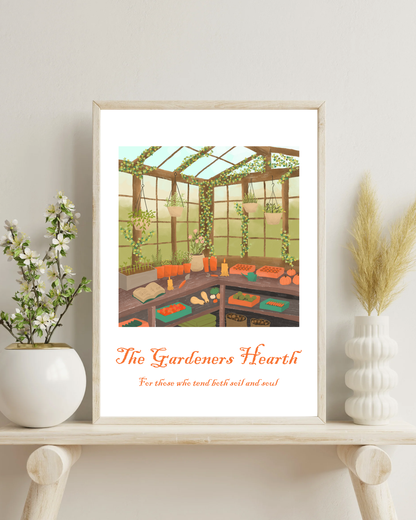 The Gardener's Hearth - Art Print