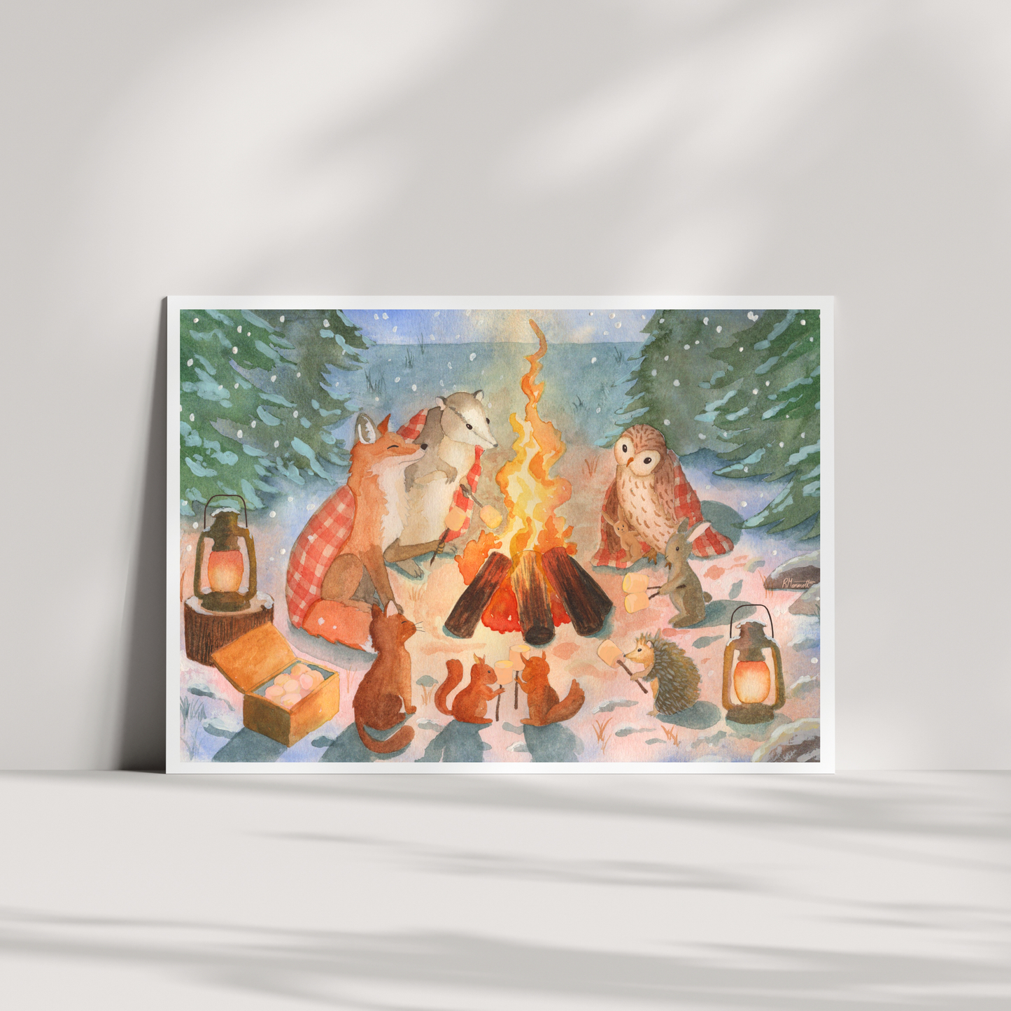 Greeting Card - The Winter Hearth