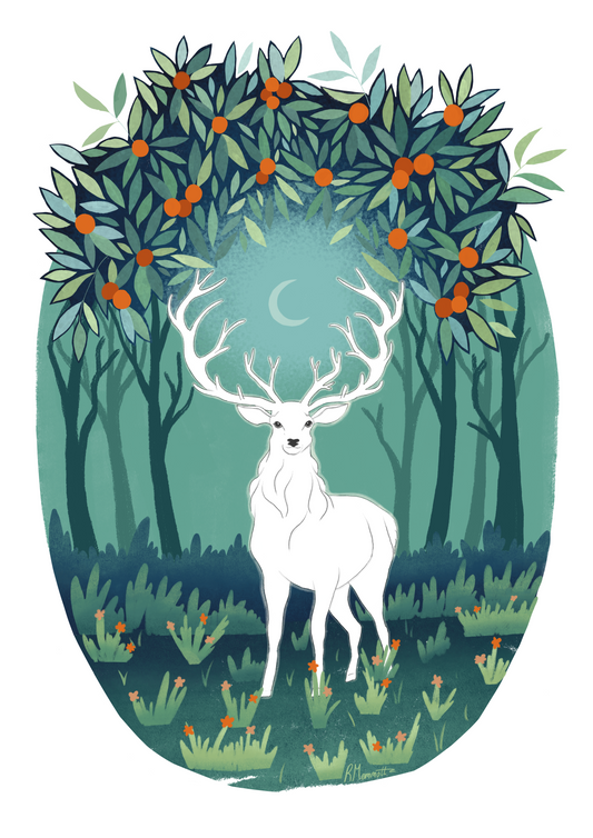 The White Hart – Art Print
